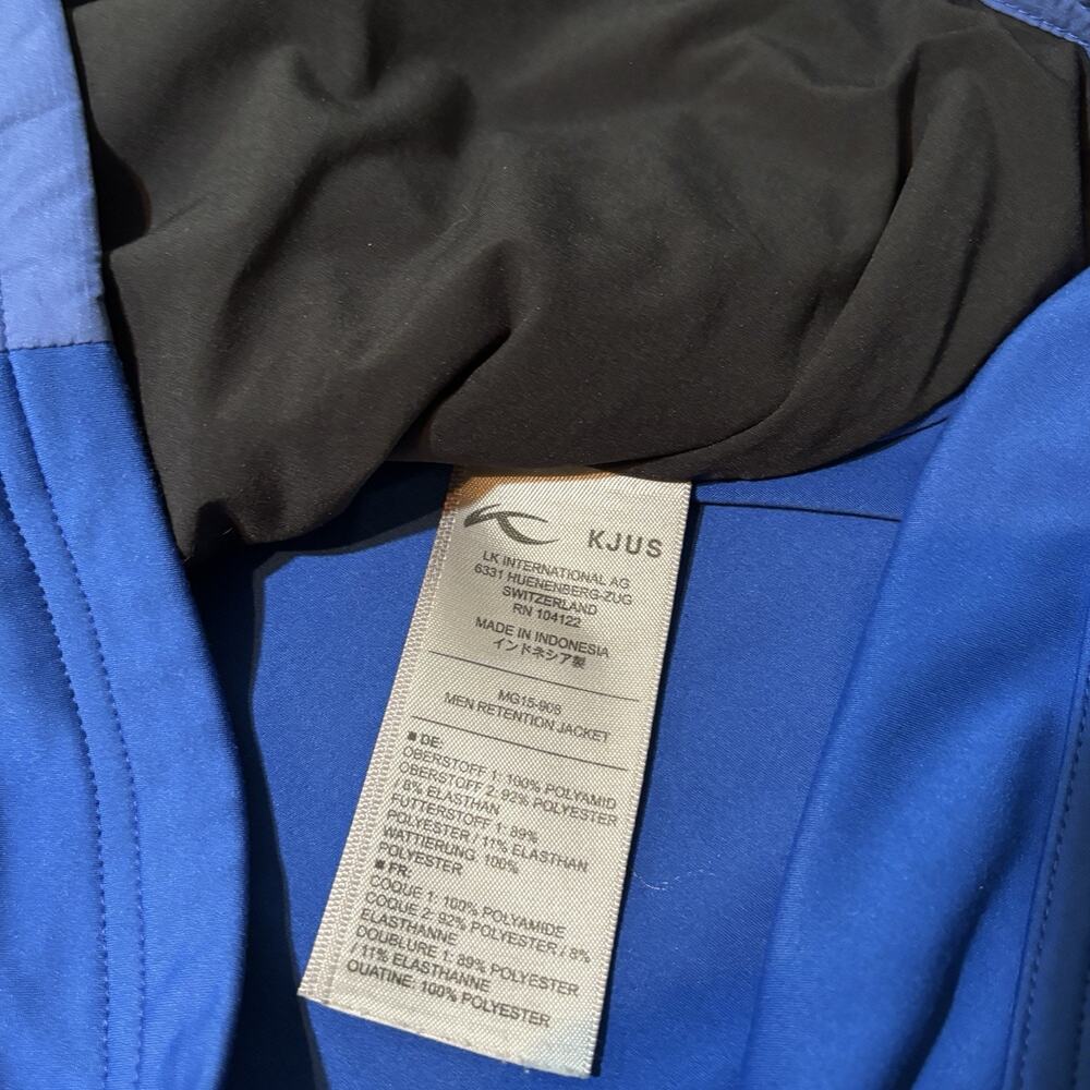 Kjus Retention Jacket Mens Medium 50 Blue Grove 23 XXIII Jordan Hybrid Golf - Picture 8 of 12
